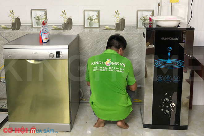 Siêu giảm giá máy lọc nước nóng lạnh RO 10 lõi Sunhouse SHR76210CK - Ảnh 1