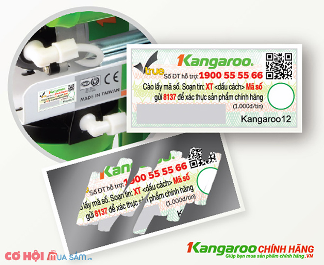 Máy lọc nước R.O nóng lạnh 2 vòi KANGAROO KG61A3 (làm lạnh bằng block) - Ảnh 2