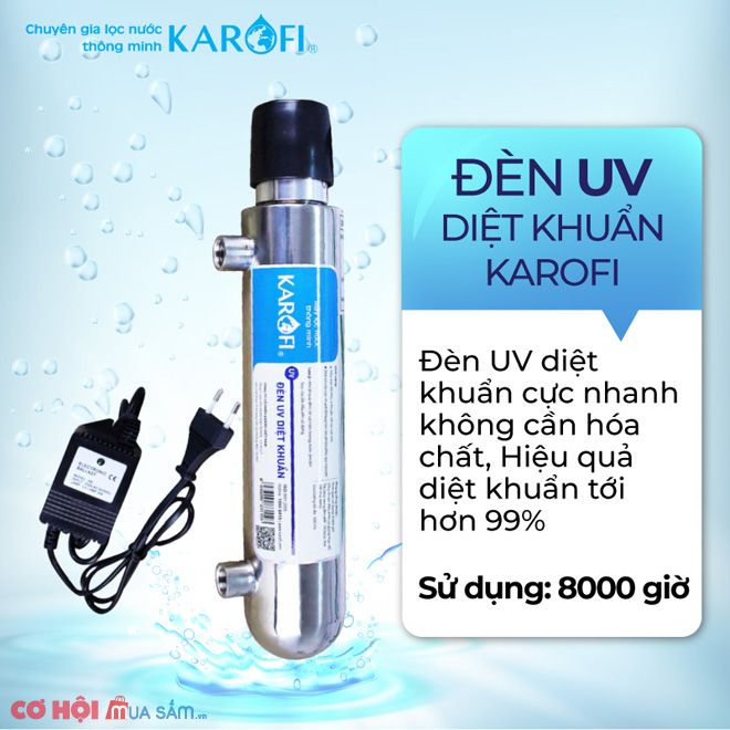 Thay đèn UV diệt khuẩn cho máy RO KAROFI - Ảnh 1