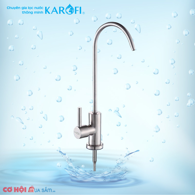Thay vòi máy lọc nước RO KAROFI – Inox 304 không gỉ - Ảnh 1