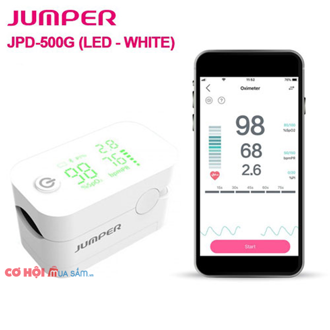Máy đo nồng độ oxy và nhịp tim Jumper JPD 500G (LED) - Ảnh 4