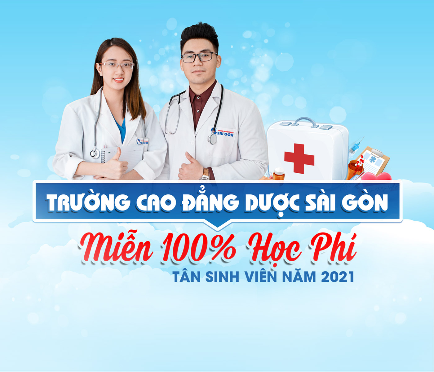 Trường Cao đẳng Dược Sài Gòn miễn 100% học phí tân sinh viên năm 2021 - Ảnh 1
