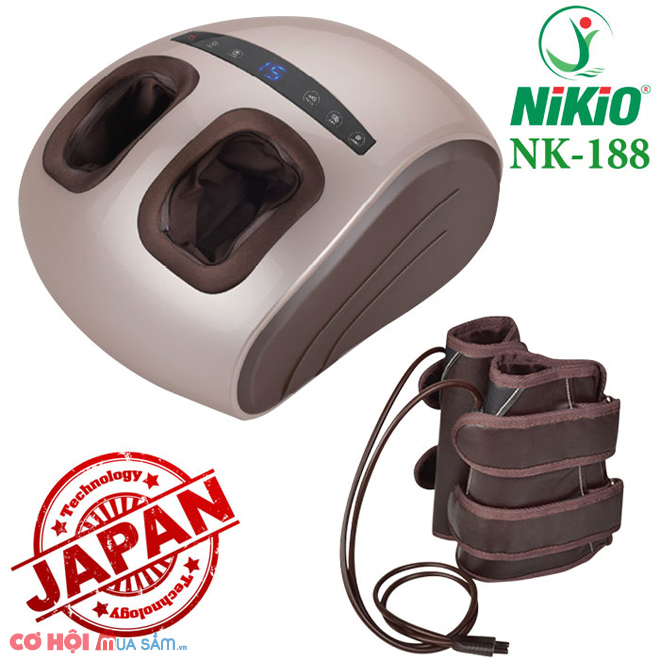 Máy massage chân áp suất khí Nikio NK-188, dòng cao cấp 2in1, BH 2 năm - Ảnh 5
