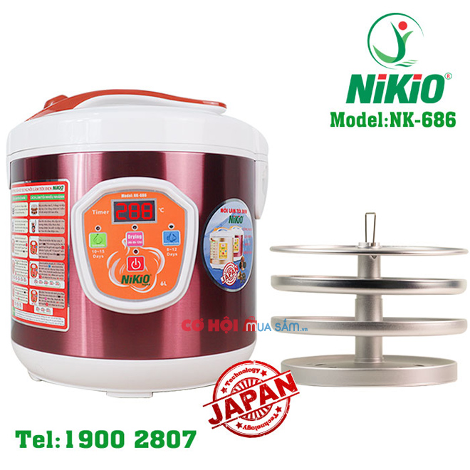 Máy làm tỏi đen tùy chỉnh Nikio NK-686 - Ảnh 6