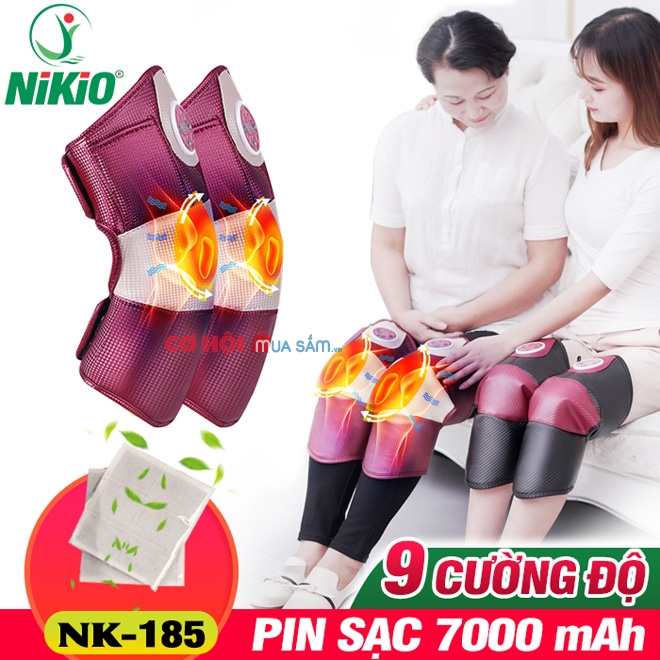 Máy massage đầu gối pin sạc, rung và nóng Nikio NK-185 - Ảnh 6