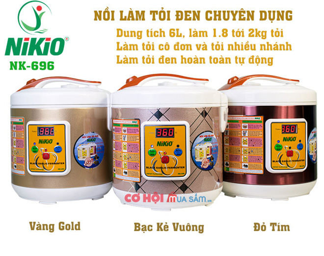 Nồi làm tỏi đen 2in1 của Nhật Bản Nikio NK-696 - 6L - Ảnh 1