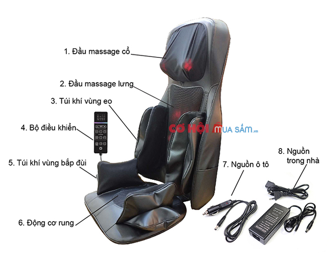 Ghế massage đấm bóp toàn thân hồng ngoại Nhật Bản Nikio NK-181 - Ảnh 2
