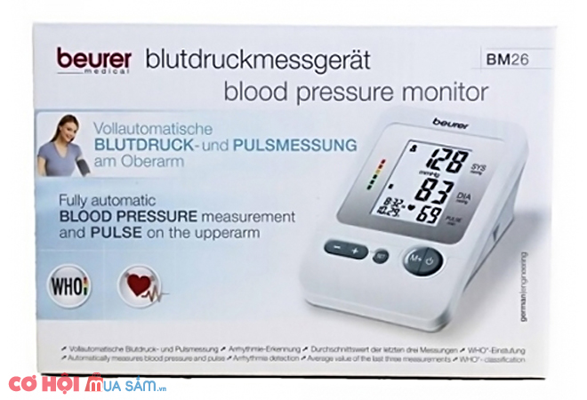 Máy đo huyết áp bắp tay Beurer BM26 - Ảnh 1
