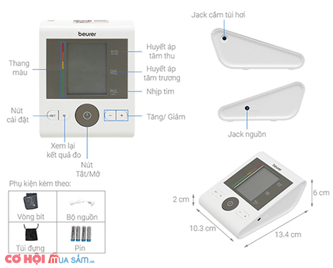 Máy đo huyết áp bắp tay Beurer BM28 - Ảnh 1