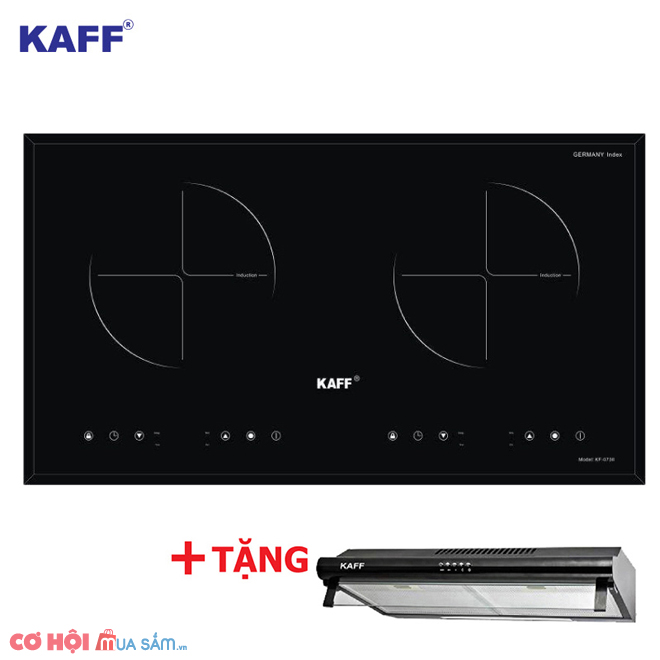 Bếp từ đôi KAFF KF-073ii + Tặng máy hút mùi - Ảnh 1