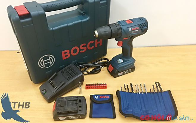 Máy khoan vặn vít dùng pin Bosch GSB 180-LI - Ảnh 1