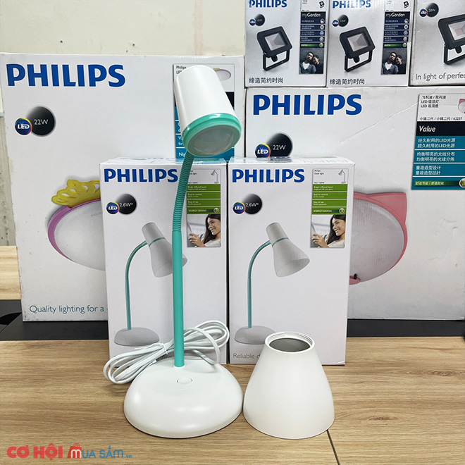 Đèn bàn học chống cận LED Philips Pearl 66044 2.6W 4000K XẢ KHO giá tốt - Ảnh 4