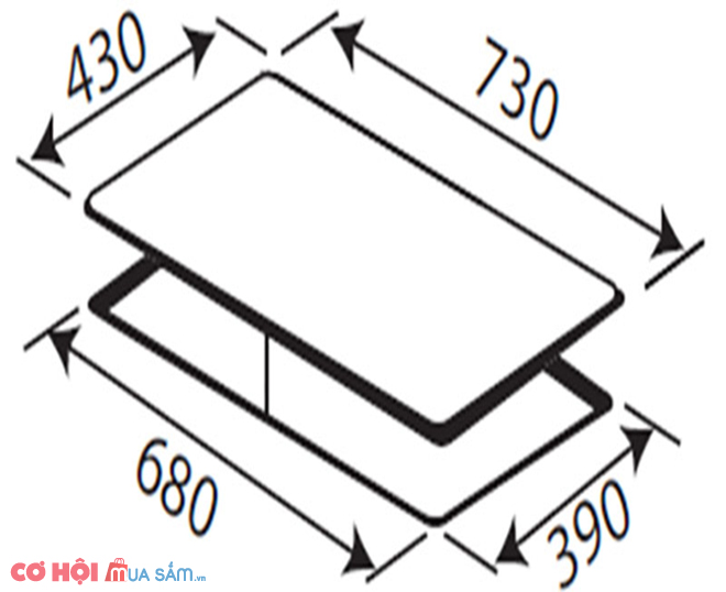 Bếp đôi điện từ hồng ngoại Kaff KF-FL666IH - Ảnh 3