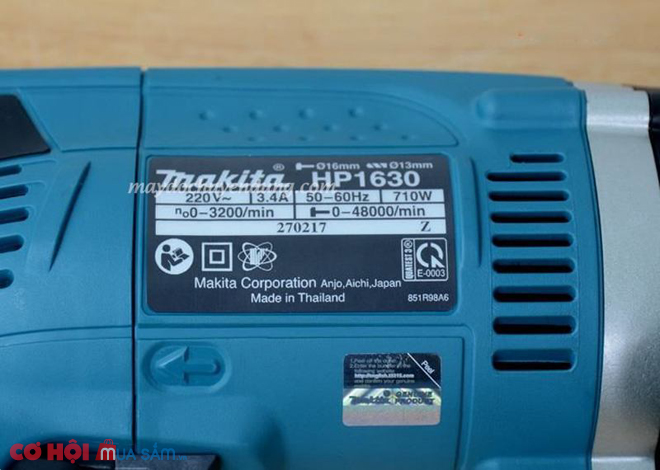 Máy khoan búa Makita HP1630 chính hãng - Ảnh 3