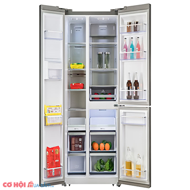 Tủ lạnh 3 cánh T Door Kaff KF-BCD580W - Ảnh 3