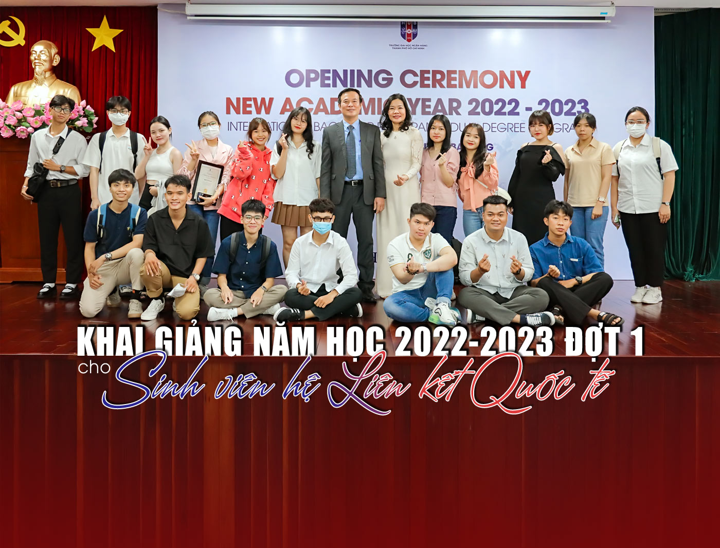 Khai giảng năm học 2022-2023 đợt 1 cho sinh viên hệ liên kết quốc tế - Ảnh 1