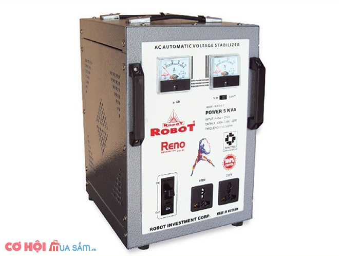 Ổn áp một pha Robot Reno 817-5KVA 140V-250V - Ảnh 1