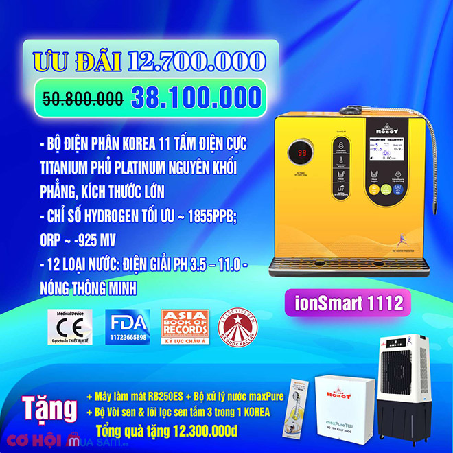 Nhân ngày Doanh nhân Việt Nam, mua máy lọc nước điện giải iON kiềm thông minh - Ảnh 7