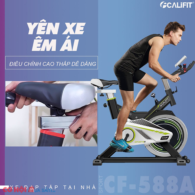 Đánh giá chi tiết về xe đạp tập thể dục CALIFIT SPORT CF-588A - Ảnh 2