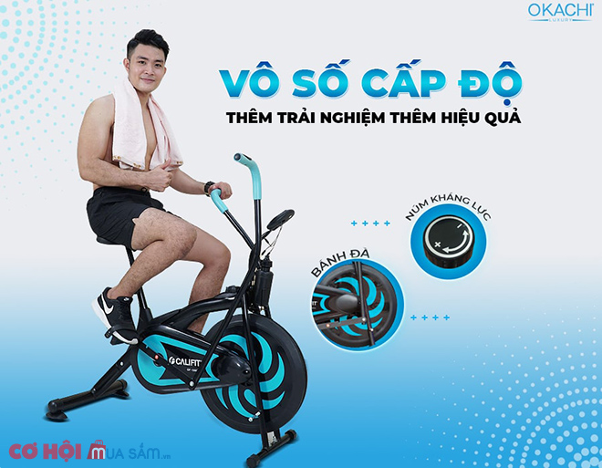 Xe đạp tập thể dục nhỏ gọn tiện ích tại nhà CALIFIT SPORT CF-580A - Ảnh 3