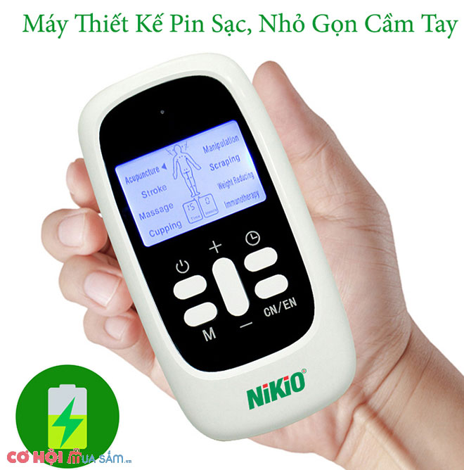 Máy massage xung điện 4 miếng dán Nikio NK-100 - Ảnh 5