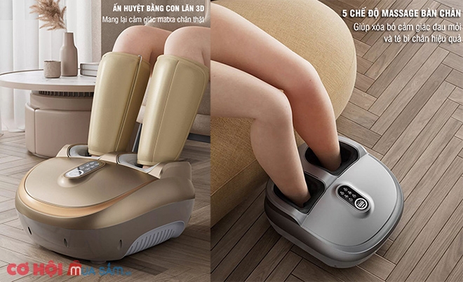 Máy massage chân nén ép trị liệu suy giãn tĩnh mạch Nikio NK-187 - Ảnh 2