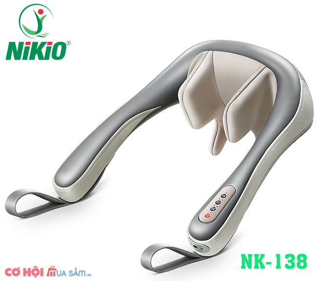 Máy massage xoa bóp day ấn cổ vai gáy 6D Nikio NK-138 - Pin sạc - Ảnh 1