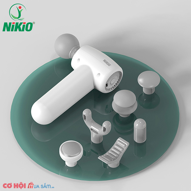 Máy massage giãn cơ cầm tay mini Nikio NK-175 - Có đầu nóng - Ảnh 1