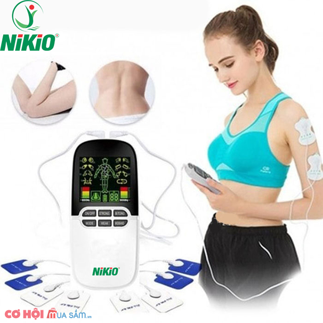Máy massage xung điện kết hợp đèn hồng ngoại trị liệu viêm mũi Nikio NK-102 - Ảnh 1