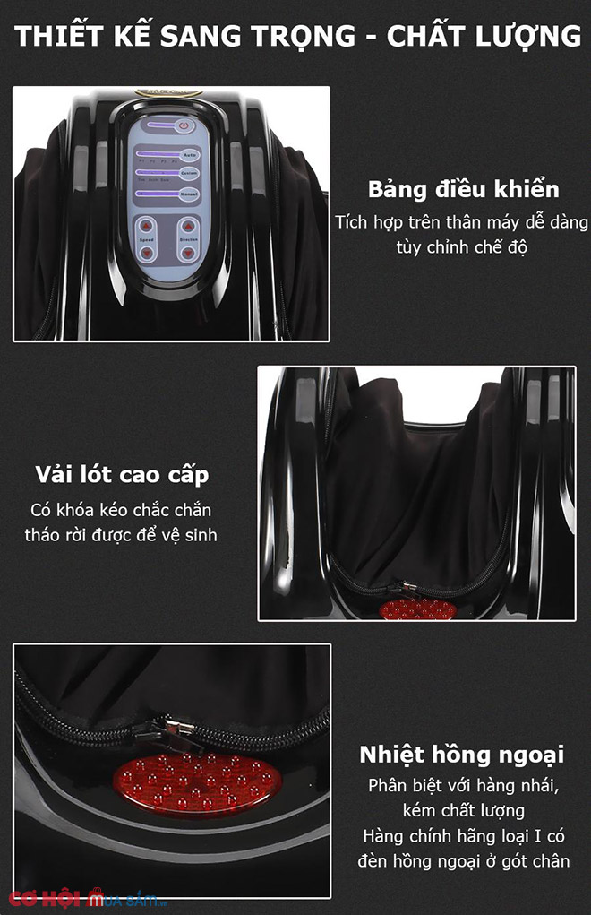 Đánh giá model máy massage chân hồng ngoại Fuki Nhật Bản FK-6811 (màu đen) - Ảnh 4