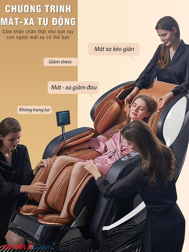 Giới thiệu mẫu ghế massage toàn thân cao cấp OKACHI Luxury 4D JP-I89 - Ảnh 3