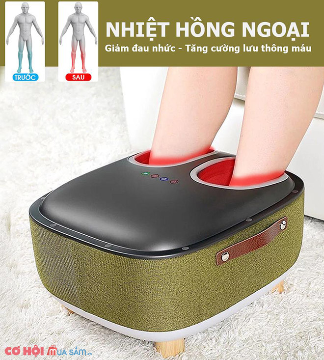 Nhận xét về máy massage chân QSeat OTO QS-88 màu xanh - Ảnh 3
