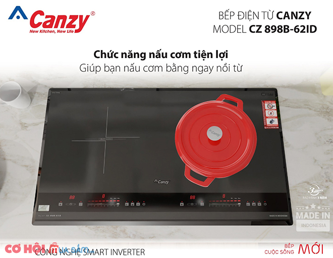 Bếp từ đôi Canzy CZ-898B-21ID - Ảnh 5
