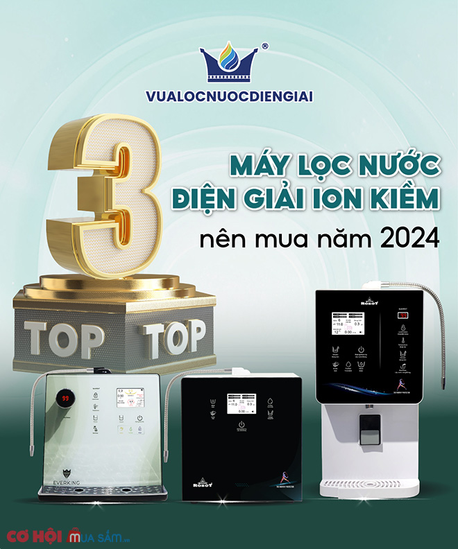 Top 3 máy lọc nước điện giải ion kiềm nên mua năm 2024 - Ảnh 1