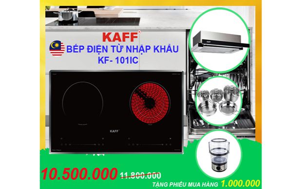Siêu giảm giá bếp điện từ đôi Kaff KF-FL101IC