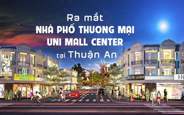 Ra mắt nhà phố thương mại Uni Mall Center tại Thuận An