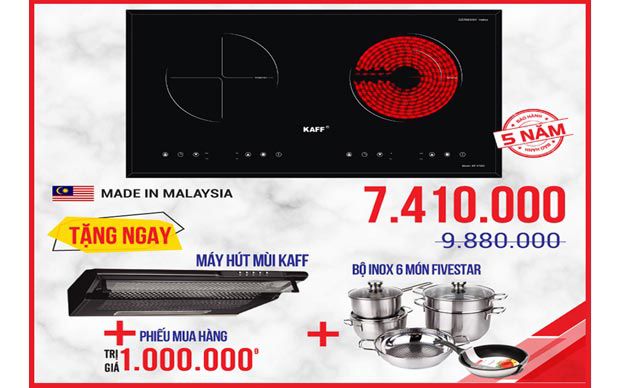 Bếp điện từ KAFF nhập khẩu Malaysia, Germany