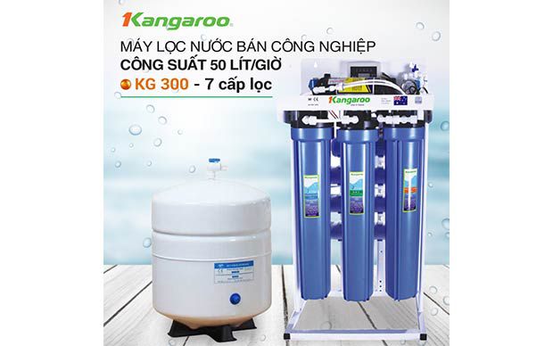 Máy lọc nước RO bán công nghiệp KANGAROO KG-300, 7 cấp lọc
