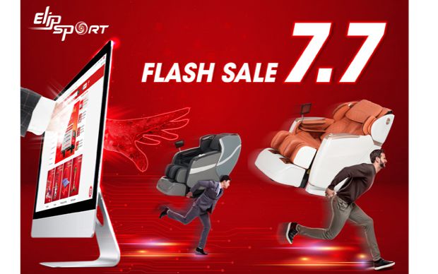 Elipsport sale đến 50% tất cả máy chạy bộ, ghế massage trong ngày 7.7