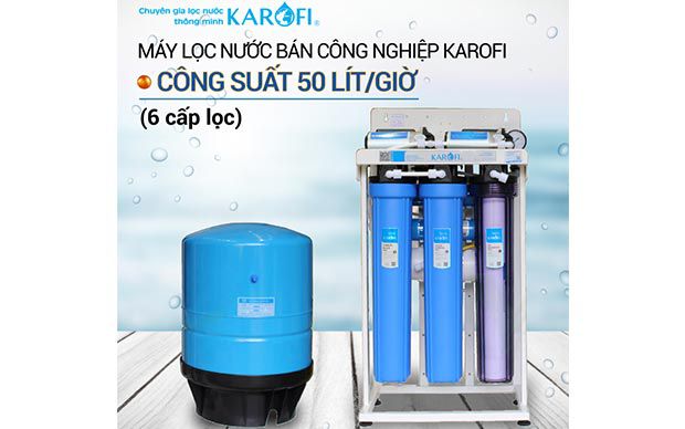 Máy lọc nước RO không tủ bán công nghiệp KAROFI KT-KB50