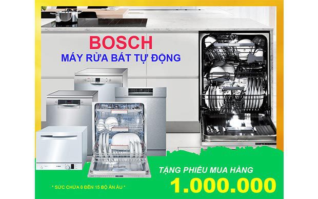 Máy rửa bát độc lập Bosch SMS46MI05E nhập khẩu từ Đức