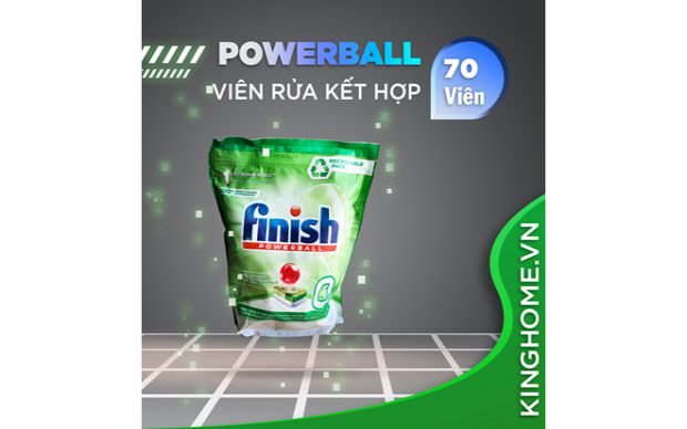 Viên rửa bát Finish Power Ball Eco 0% 70 viên
