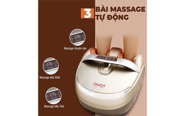 Giới thiệu máy massage chân đa năng chất lượng OKACHI JP-850
