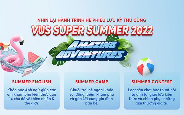Nhìn lại hành trình hè phiêu lưu kỳ thú cùng VUS Super Summer 2022 - Amazing Adventures
