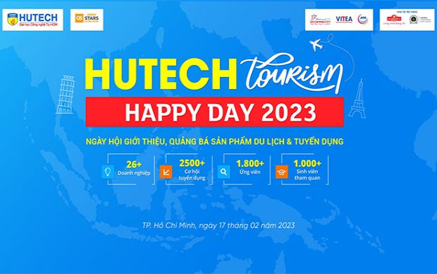 Hơn 30 doanh nghiệp cần tuyển 2.500 việc làm tại HUTECH Tourism Happy Day 2023