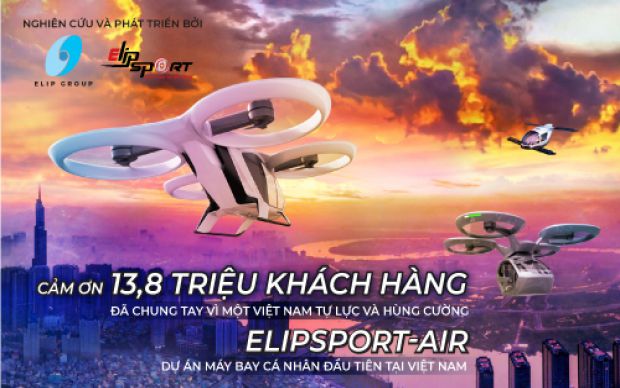 Tập đoàn Elip muốn chế tạo Elipsport-Air - Máy bay cá nhân của người Việt