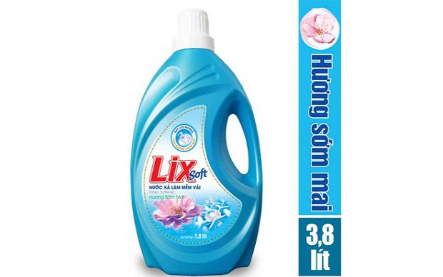 Nước xả vải Lix Soft hương sớm mai 3.8L khuyến mãi 85 ngàn