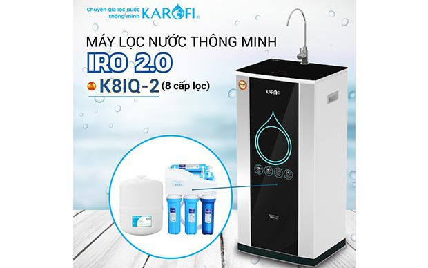 Máy lọc nước RO KAROFI iRO 2.0 K8IQ-2 (8 cấp lọc)