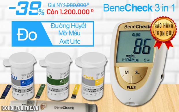 Máy đo đường huyết - mỡ máu - Acid uric (Gút)
