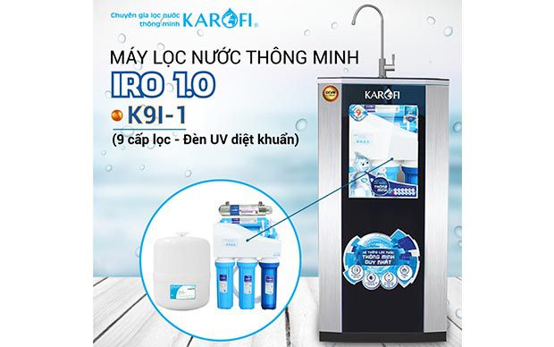 Máy lọc nước RO KAROFI iRO 1.1 K9I-1 (Đèn UV diệt khuẩn)